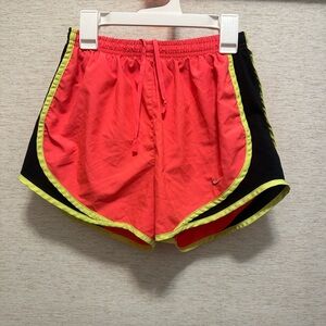 Nike Pink and Black Retro Athletic Shorts